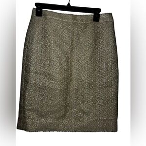 J. Crew Gold Pencil Skirt